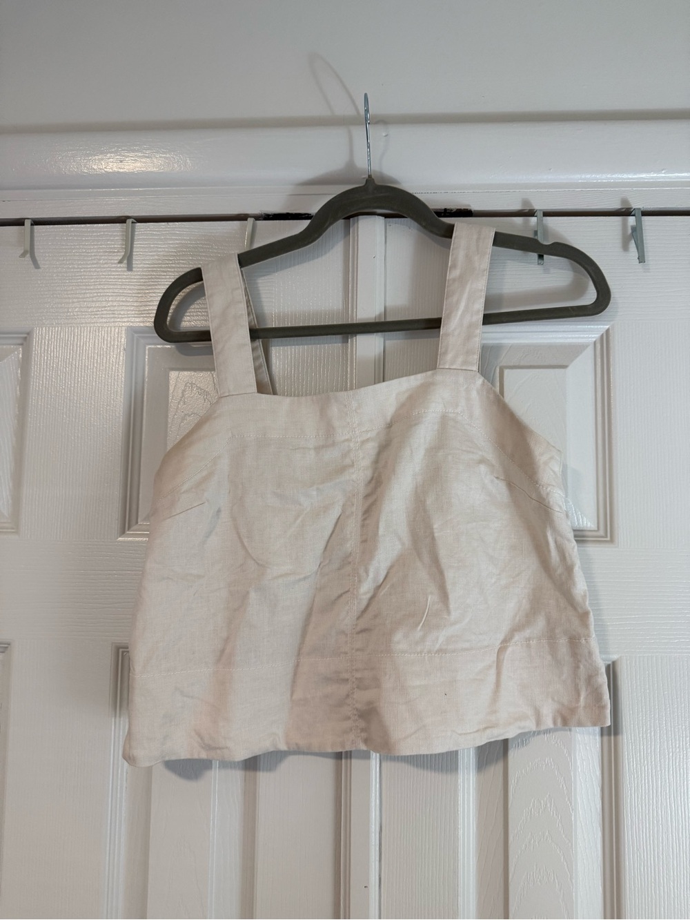 Banana Republic Cream Square-Neck Tank